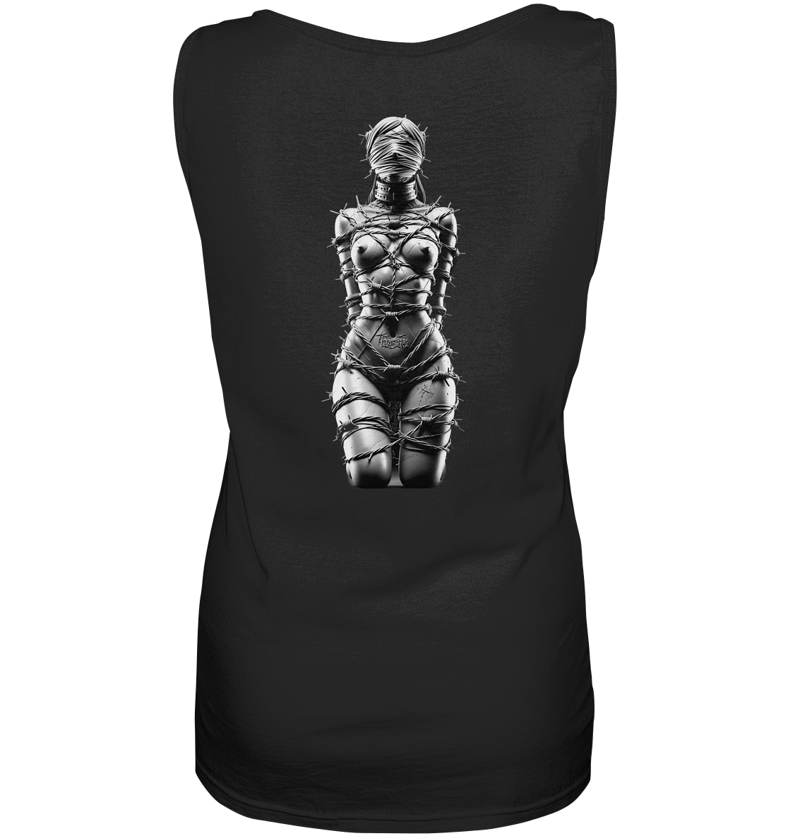 BDSM Techno Fusion – Barbed Wire Embrace - Ladies Tank Top