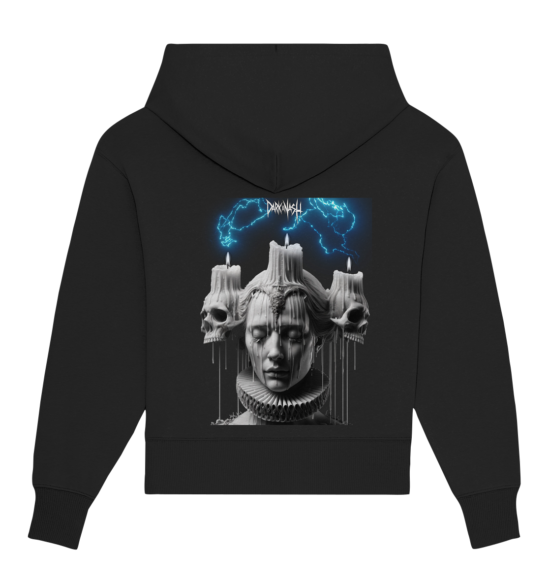 Tripping Echoes (Backprint) - Organic Oversize Hoodie