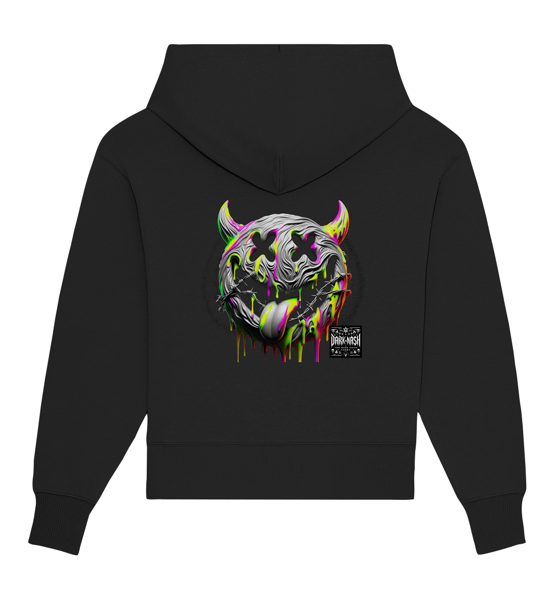 Acid Smiley – The pulsating heart of rave culture - Organic Oversize Hoodie