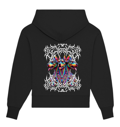 Psytrance Cerberus (Backprint) - Organic Oversize Hoodie