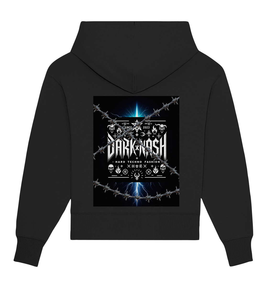 DARKXNASH Barbed Wire (Backprint) - Organic Oversize Hoodie