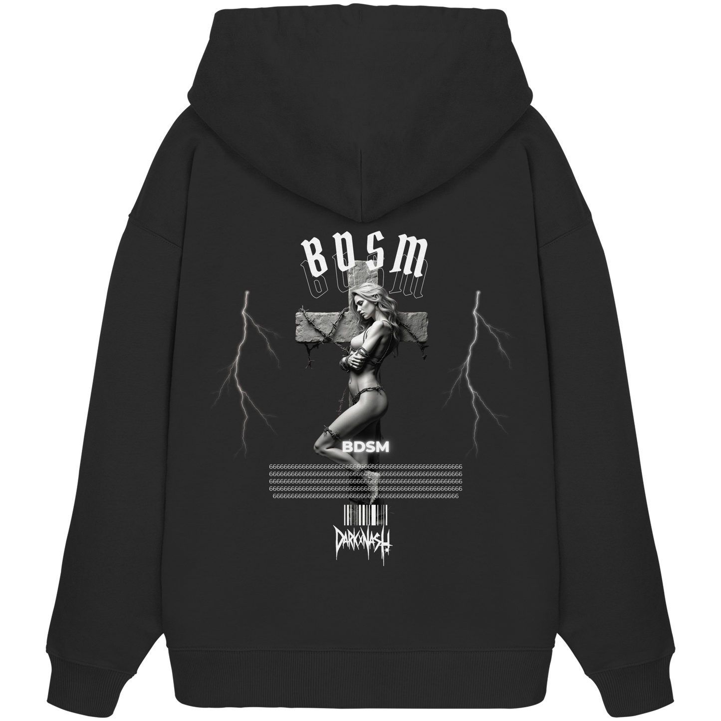 BDSM (Backprint) - Organic Oversize Hoodie