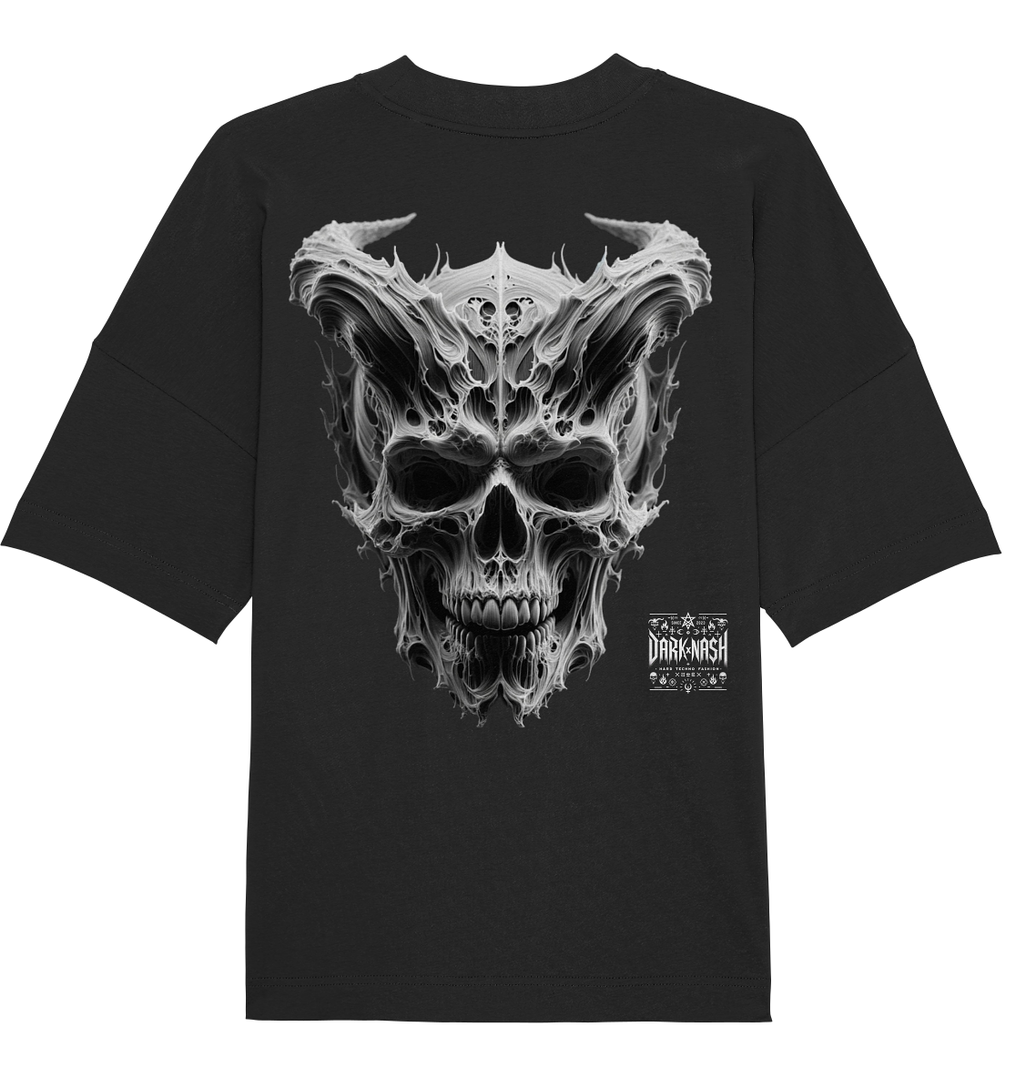 Hard Techno Phantom (Backprint) - Organic Oversize Shirt