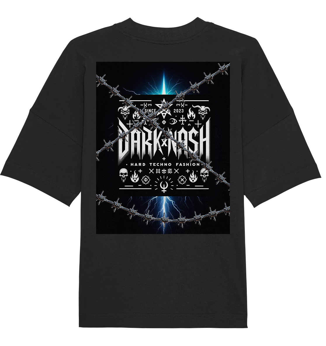 DARKXNASH Barbed Wire (Backprint) - Organic Oversize Shirt