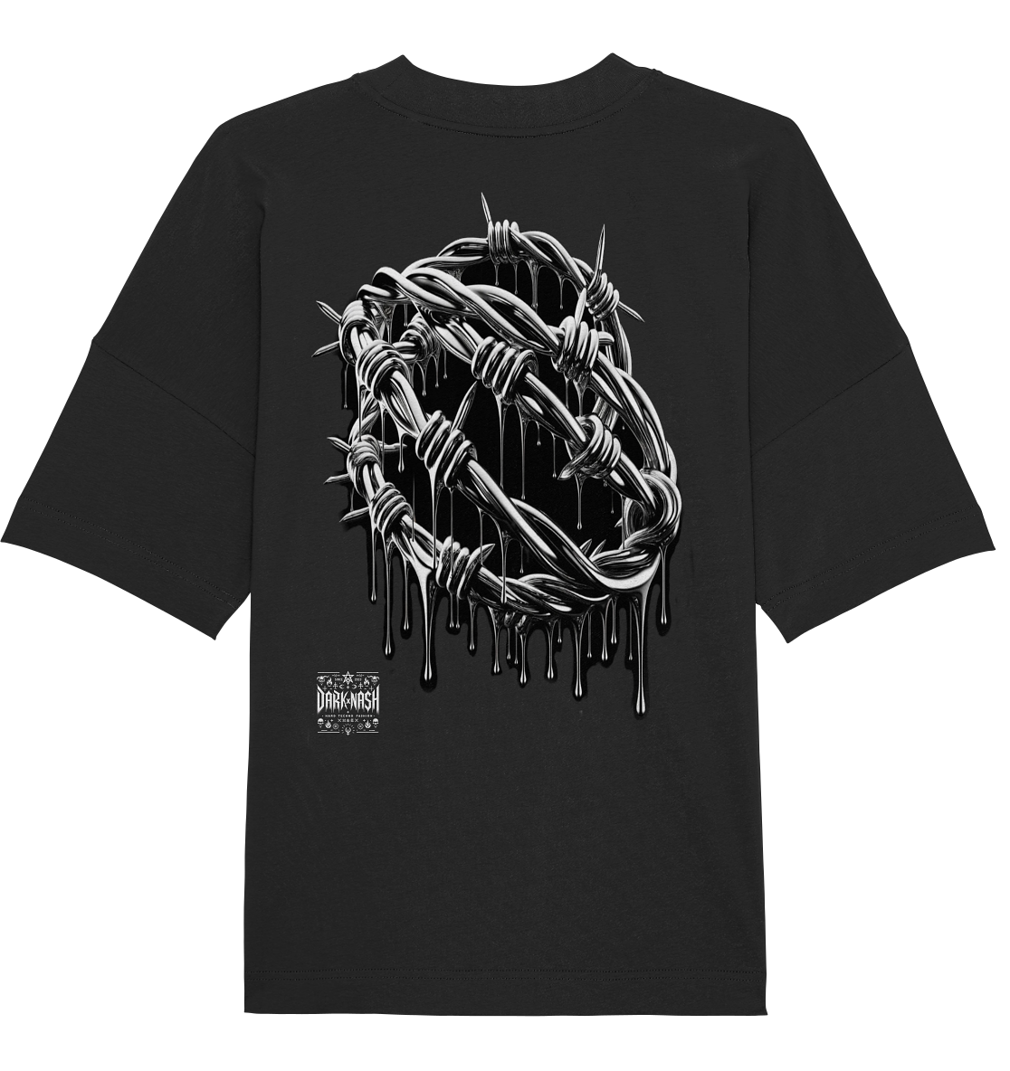 Barbed Wire (Backprint) - Organic Oversize Shirt