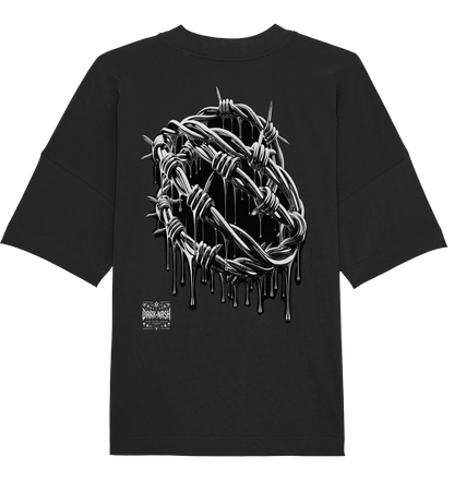 Barbed Wire (Backprint) - Organic Oversize Shirt