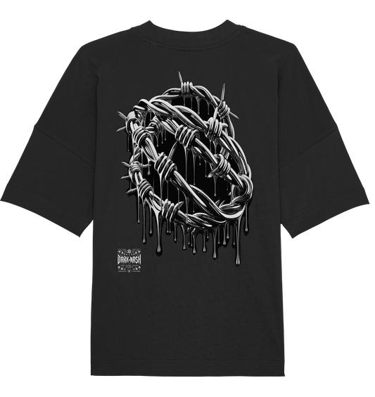 Stacheldraht (Backprint) - Organic Oversize Shirt