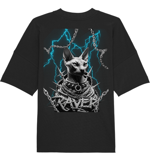 Ravecat (Backprint) - Organic Oversize Shirt