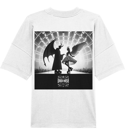 Shadowplay Rave: Between Heaven and Abyss (Backprint) - Organic Oversize Shirt