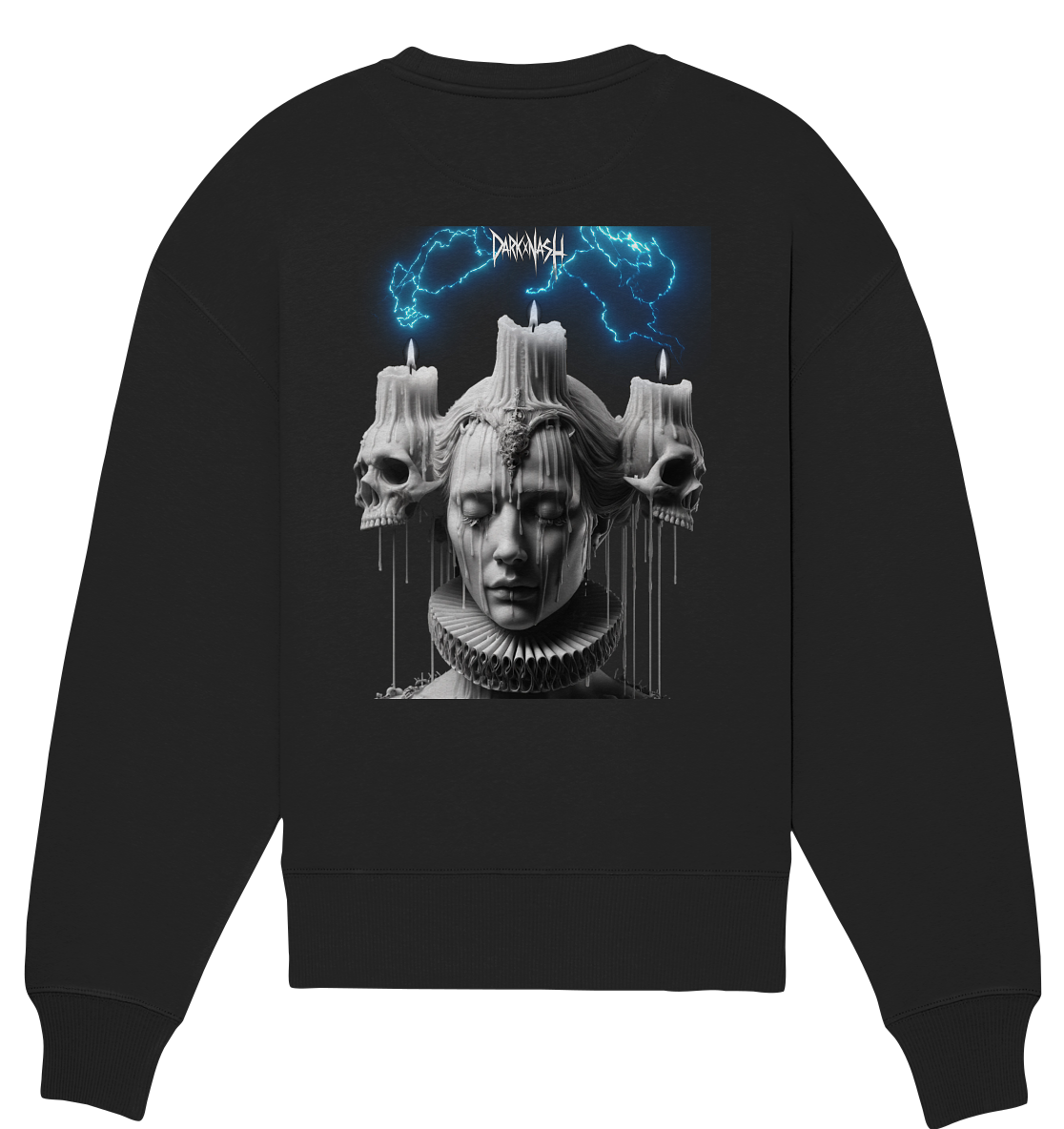 Tripping Echoes (Backprint) - Organic Oversized Sweatshirt