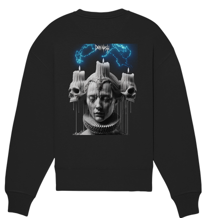 Tripping Echoes (Backprint) - Organic Oversized Sweatshirt