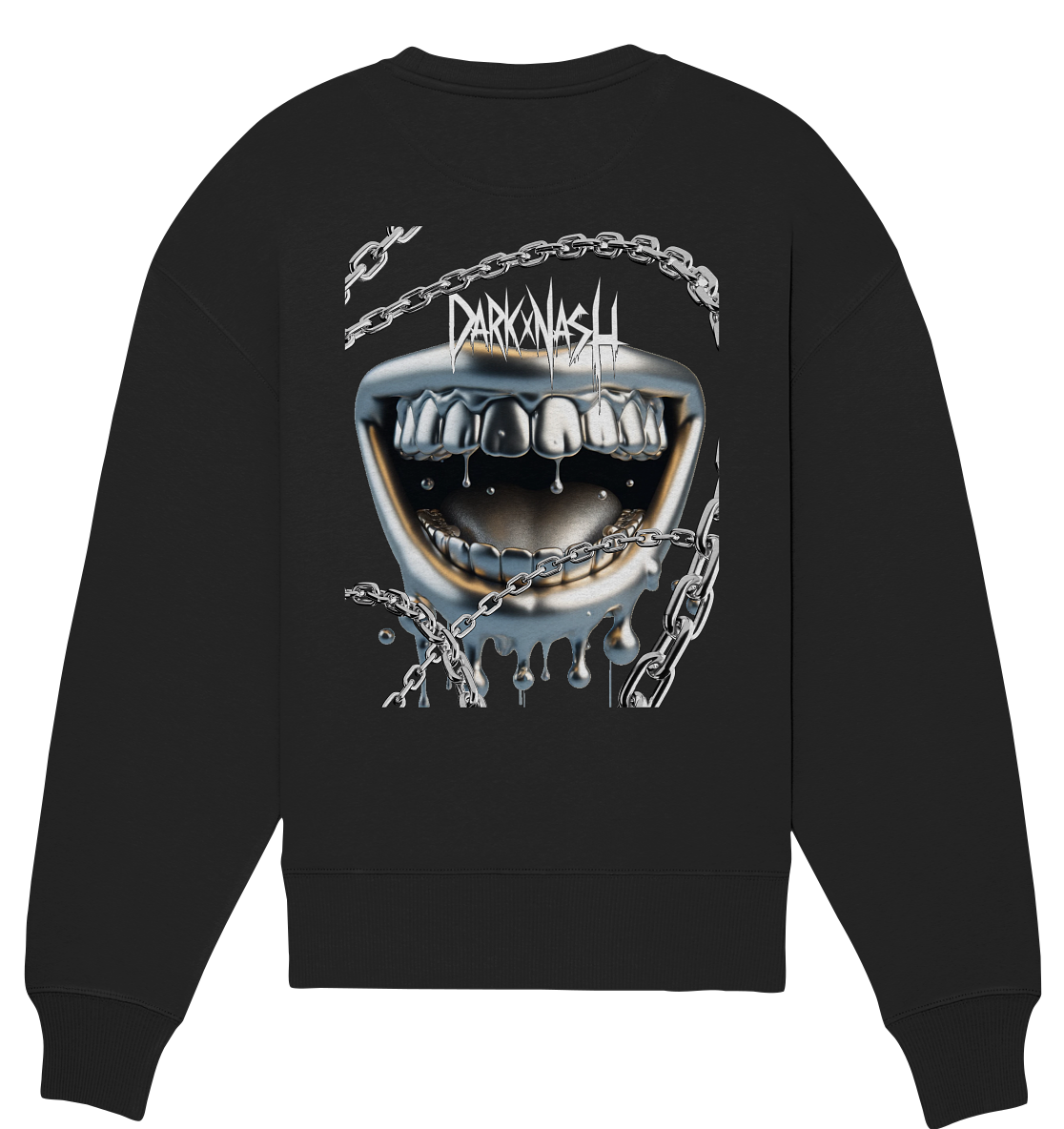 Metallic Rave Bite - Organic Oversize Sweatshirt