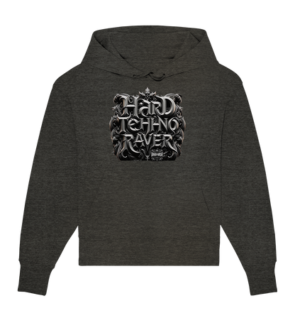 Hard Techno Raver - Organic Oversized Hoodie