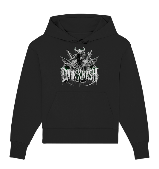 Basskraft Dämonin - Echo der Dunkelheit - Organic Oversize Hoodie