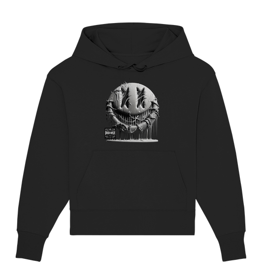 Acid Smiley – The pulsating heart of rave culture - Organic Oversize Hoodie