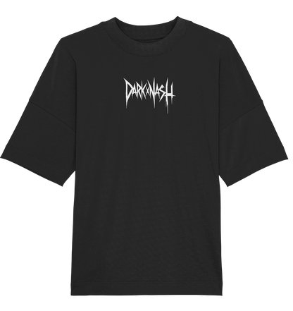 Schwarzes T-Shirt mit DarkXnash-Logo auf der Vorderseite, minimalistisches Design.