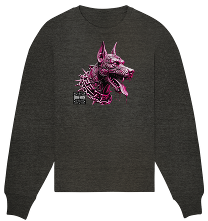 Cybernetic Canine – Acid Rave Edition - Organic Oversize Sweatshirt