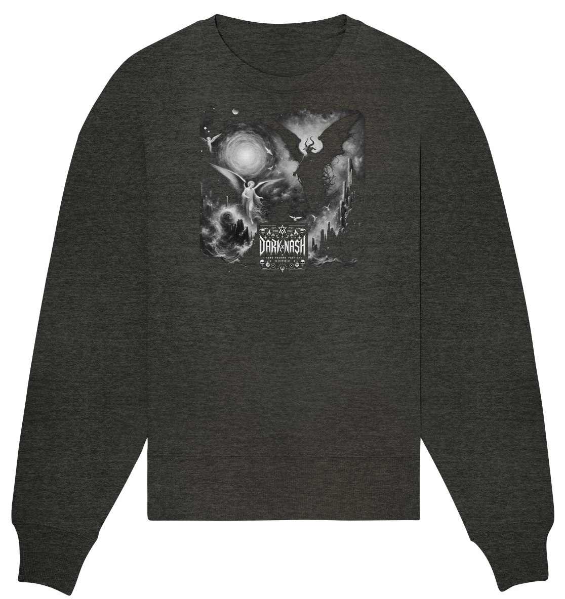 Cosmic Duality - Organic Oversize Sweatshirt