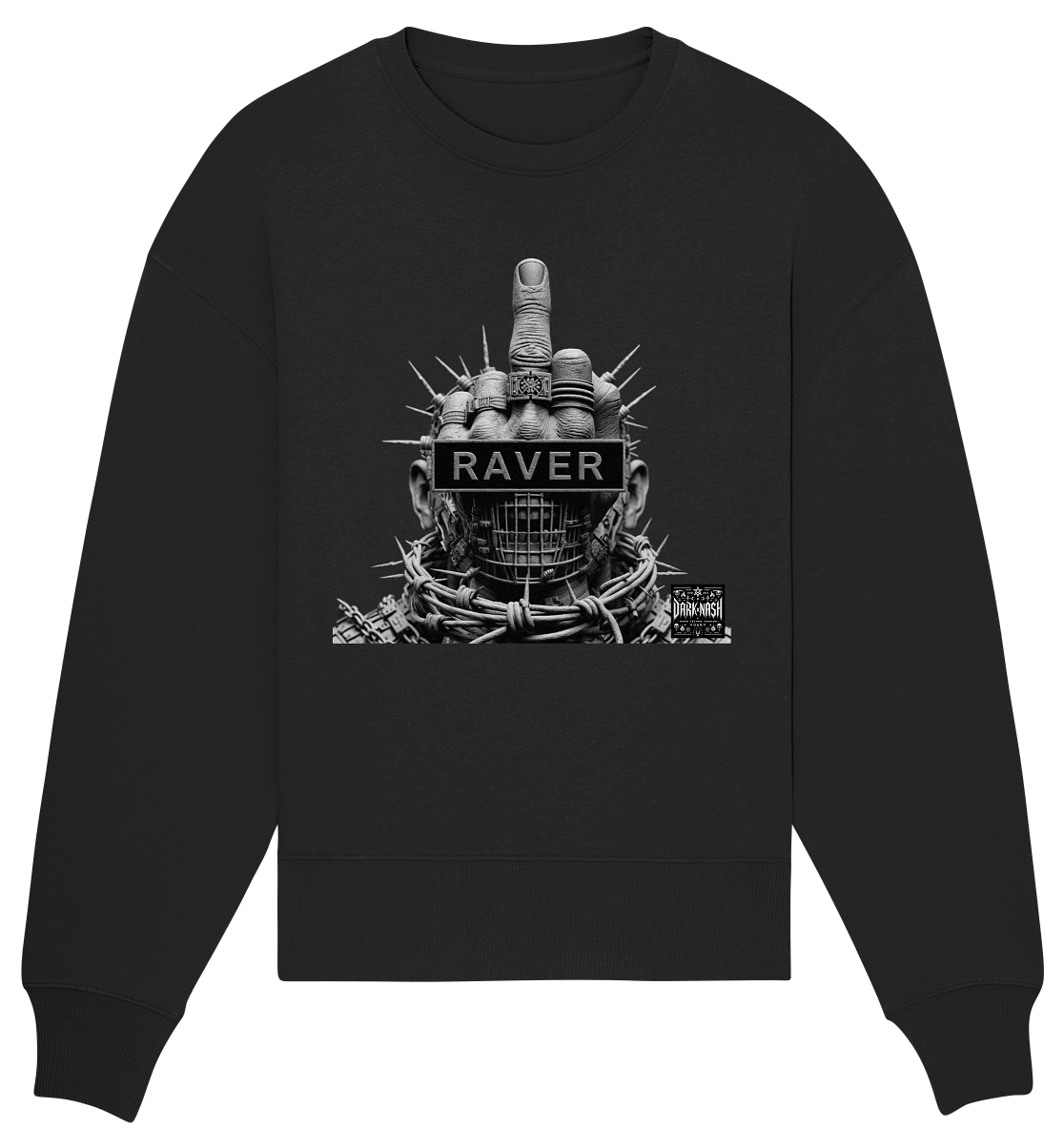 Cyber ​​Raver Armor - Organic Oversized Sweatshirt