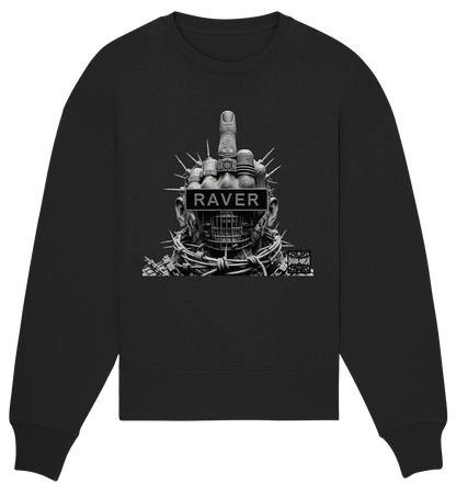 Cyber ​​Raver Armor - Organic Oversized Sweatshirt