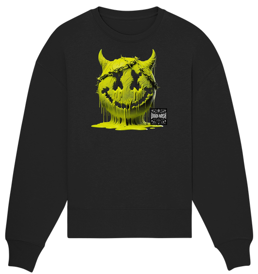 Acid Smiley – The pulsating heart of rave culture - Organic Oversize Sweatshirt