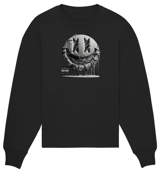 Acid Smiley – The pulsating heart of rave culture - Organic Oversize Sweatshirt