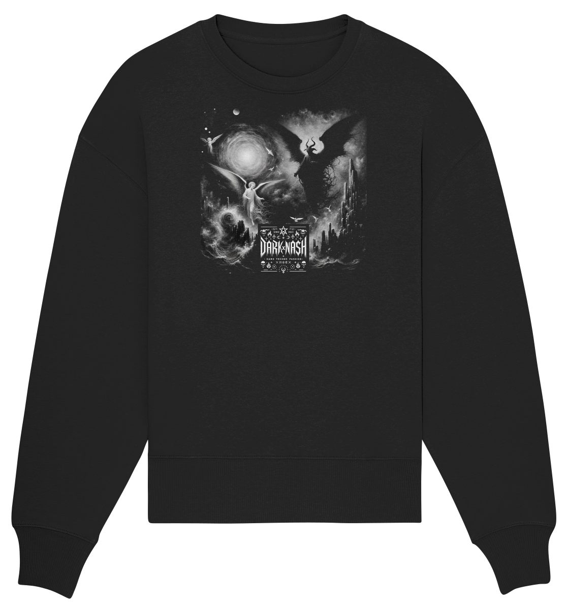 Cosmic Duality - Organic Oversize Sweatshirt