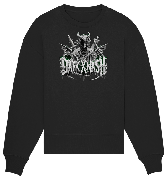 Basskraft Dämonin - Echo der Dunkelheit - Organic Oversize Sweatshirt